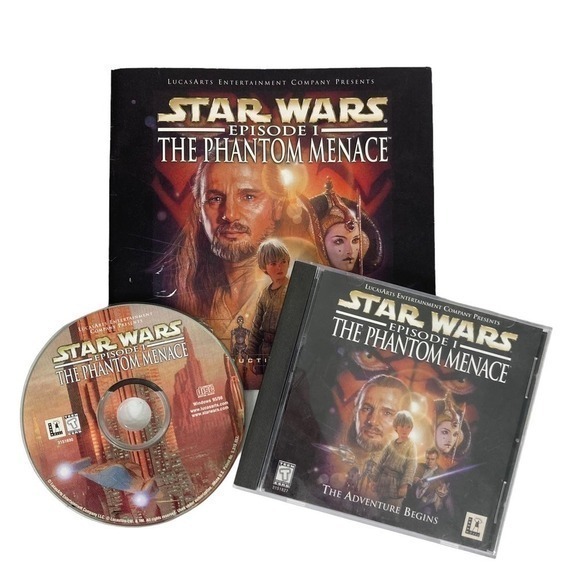 Star Wars Episode I PC Game Disc Manual Case 1999 LucasArts Rare Computer - Picture 3 of 14